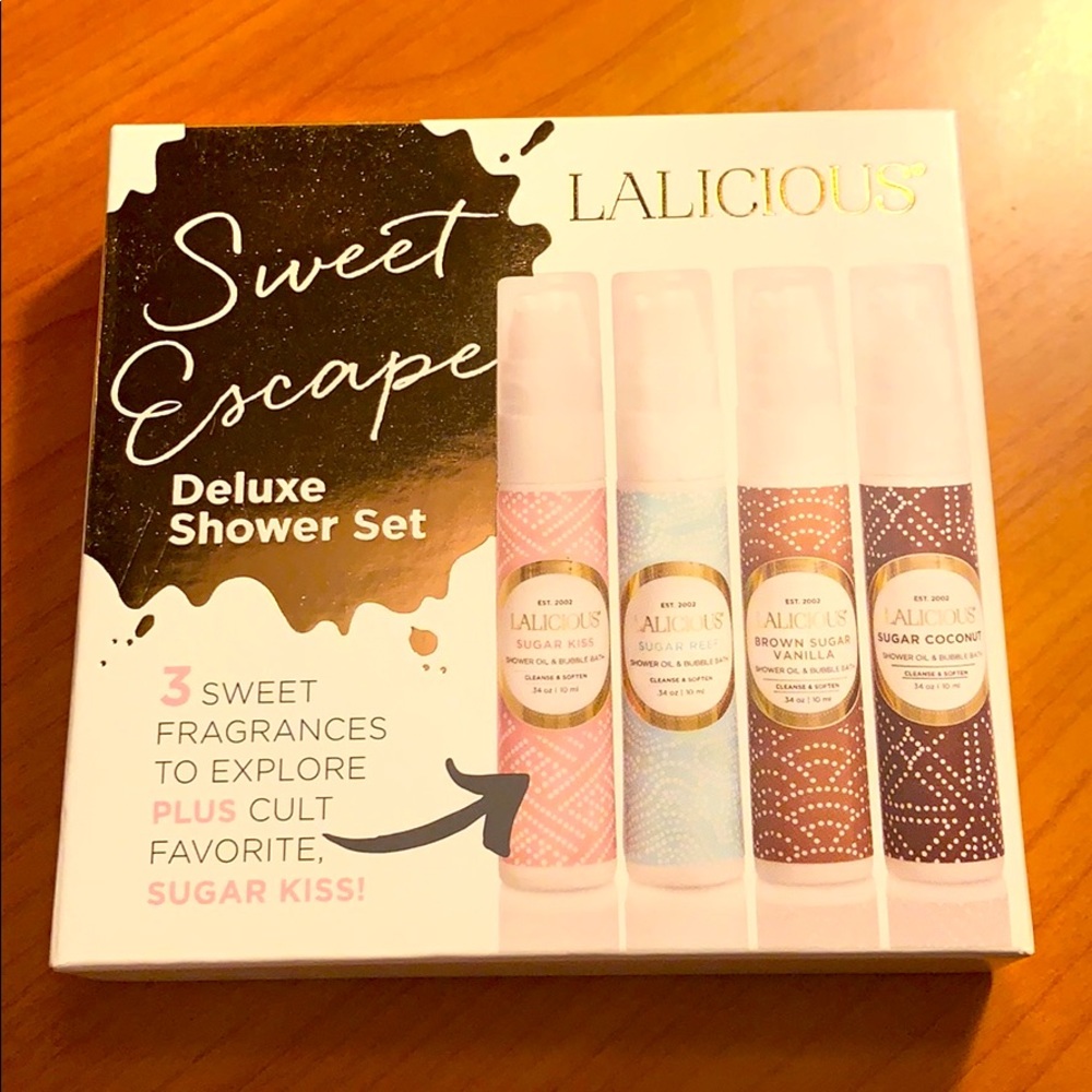 LALICIOUS Sweet Escape Deluxe Shower Set - Brand New